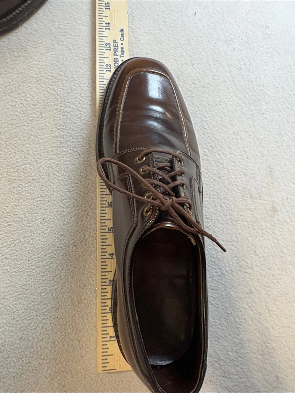 Johnston & Murphy Men's Dark Brown Leather Lace-Up Oxfords